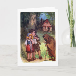 Hansel and Gretel Meet the Witch Card