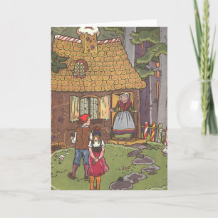 Hansel and Gretel, Vintage Fairy Tale by Hauman Card