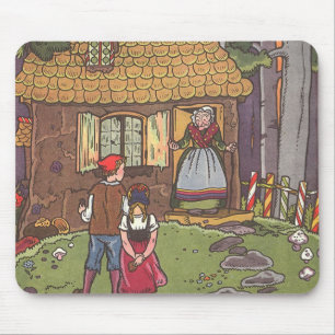 Hansel and Gretel, Vintage Fairy Tale by Hauman Mouse Pad