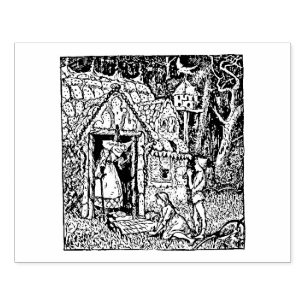 Hansel and Grettel Rubber Stamp