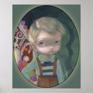 Hansel ART PRINT big eye lowbrow Gretel candy