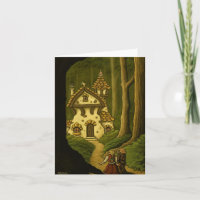 Hansel & Gretel fairytale notecard