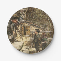 Hansel & Gretel Paper Plates -Classic Illustration