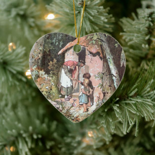 Hänsel und Gretel – Gebrüder Grimm Märchen Ceramic Ornament