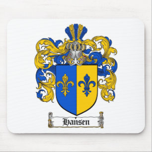 HANSEN FAMILY CREST -  HANSEN COAT OF ARMS MOUSE PAD