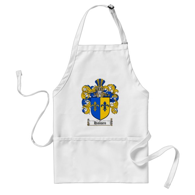 HANSEN FAMILY CREST -  HANSEN COAT OF ARMS STANDARD APRON (Front)