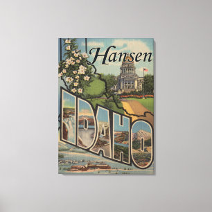 Hansen, IdahoLarge Letter ScenesHansen, ID Canvas Print
