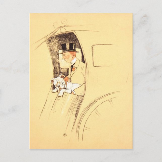 Hansom Cab Postcard (Front)