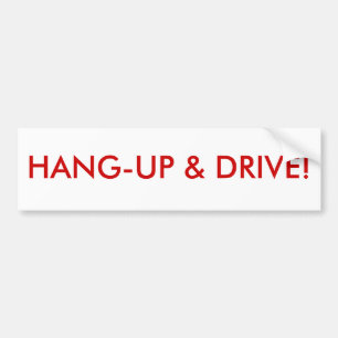 Hant-up & drive bumper sticker