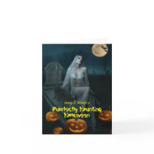 Hantage parfait Halloween plié Invitation