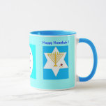 Hanukah Mug<br><div class="desc">The Kabbalists teach that a drop of light, positive energy, can dissipate much darkness. This means that even when a situation seems dark, share your light. Watch as a region of positivity develops around you. This is like striking a match in a dark room. It's amazing what you can now...</div>