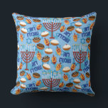 Hanukiahs, Menorahs, and Candles Pattern Throw Pillow<br><div class="desc">Accent your home with Hanukiahs,  Menorahs,  and Candles Pattern pillows and make yourself the envy of the neighbourhood. Made from 100% grade A cotton,  these pillows are the perfect complement to your couch!</div>