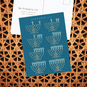 Hanukkah 101 Holiday Postcard