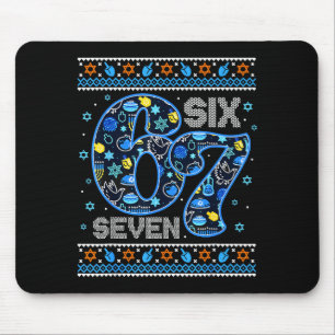 Hanukkah 67 Festive Dreidel Ugly Sweater For Men W Mouse Pad