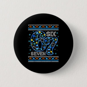 Hanukkah 67 Six Seven Boy Girl Kids 67 Meme Hanukk 2 Inch Round Button