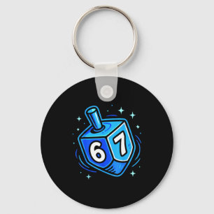Hanukkah 67 Six Seven Boy Girl Kids 67 Meme Hanukk Keychain