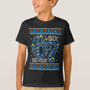Hanukkah 67 Six Seven Boy Girl Kids 67 Meme Hanukk T-Shirt