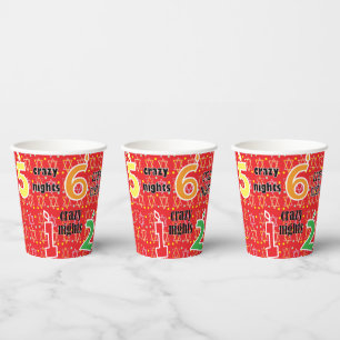 Hanukkah 8 Crazy Nights 8 oz. Paper Cups