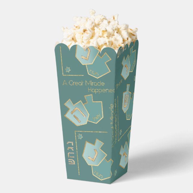 Hanukkah A Great Miracle Favor Box (Popped)