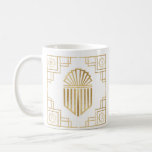 Hanukkah A Great Miracle Happened There Coffee Mug<br><div class="desc">A Gold, Art Deco Hanukkah Mug "A Great Miracle Happened There" Personalize by adding text anywhere on mug. Use your favourite font style, size, colour. All design elements can be be edited. Create a simply simple gift by adding some goodies to the mug, wrap it with cellophane and tie it...</div>