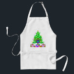 Hanukkah and Christmas Apron<br><div class="desc">Christmas and Hanukkah holiday gifts and apparel for families who celebrate both holidays features a Christmas Tree,  Jewish Star and Chanukah menorah. Happy Holidays From Bonfire Designs!</div>
