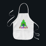 Hanukkah and Christmas Apron - Customized<br><div class="desc">Christmas and Hanukkah holiday gifts and apparel for families who celebrate both holidays features a Christmas Tree, Jewish Star and Chanukah menorah. Happy Holidays From Bonfire Designs!</div>