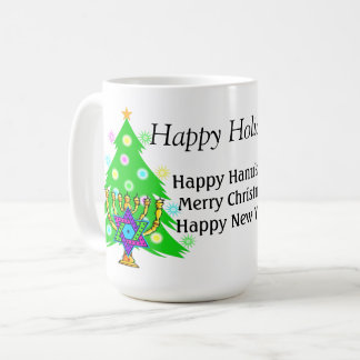 Hanukkah and Christmas Together Coffee Mug