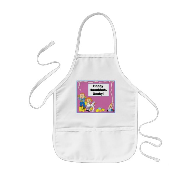 Hanukkah Apron Kids Personalize (Front)