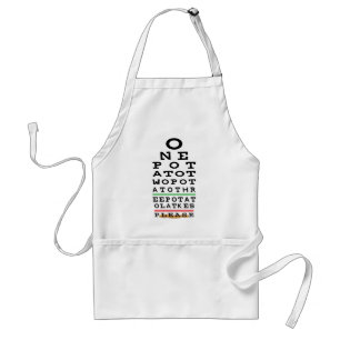 Hanukkah Apron One Potato, Two Potato, Eye Charter