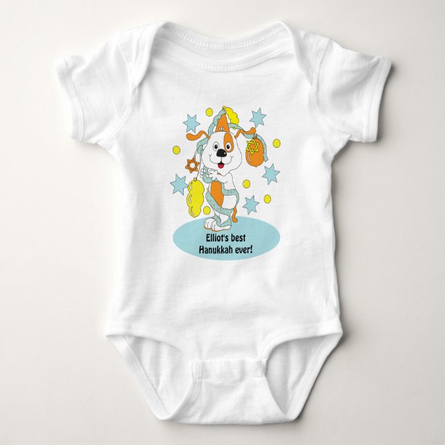 Hanukkah Baby Bodysuit  (Front)