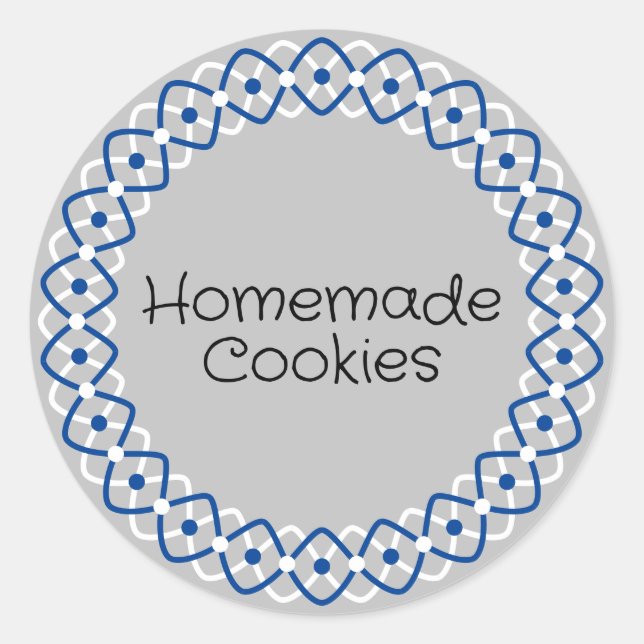 Hanukkah Bakery Box Packaging Classic Round Sticker (Front)