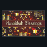 Hanukkah Blessings Menorah Sticker<br><div class="desc">In celebration of the Jewish festival of lights.</div>