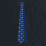 Hanukkah Blue Menorah Dreidel Pattern Chanukah Tie<br><div class="desc">Cool Hanukkah necktie in pretty blue with a cool pattern of Judaism star,  dreidel for fun Chanukah games,  and the Jewish menorah for the holiday.</div>