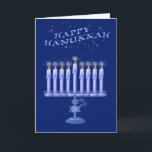 Hanukkah Candles Holiday Card<br><div class="desc">Chanukah / Hanukkah  holiday card. Celebrate the festival of lights with family and friends. Inside is customizable "May this Chanukah and all the days that follow be filled with joy,  beauty and shalom."</div>