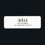 Hanukkah Candles holidays<br><div class="desc">Personalize you holiday mailing with this funny hanukkah candles return address label.
ou can find additional coordinating items in our " Happy Hanukkah Candles" collection.</div>