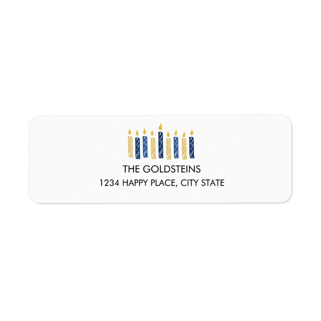 Hanukkah Candles holidays (Front)