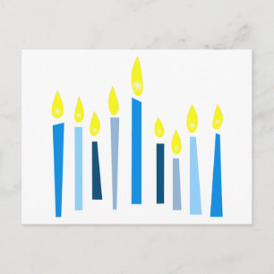 Hanukkah Candles Postcard