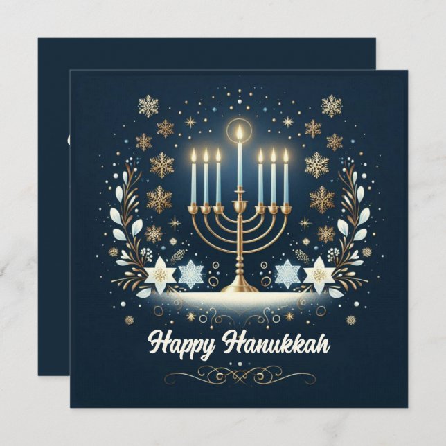 Hanukkah  card (Front/Back)