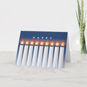 Hanukkah Card with Candles