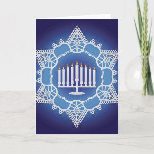 Hanukkah Celebration - Elegant Design Holiday Card