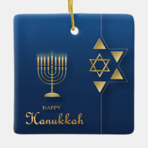 Hanukkah Ceramic Ornament