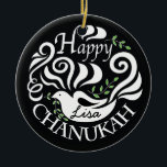 Hanukkah Chanukah Blackboard Dove Circle Ornament<br><div class="desc">Hanukkah "Chanukah Blackboard Dove" Circle Ornament. (2 sided) Personalize by deleting text on front and back of the ornament. Then using your favorite font color, size, and style, type in your own words. Thanks for stopping and shopping by. Much appreciated! Happy Chanukah/Hanukkah! Bring a lot more holiday cheer to your...</div>