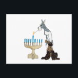 Hanukkah - Chanukah card<br><div class="desc">no really there skirts are kinda long and if they get to close to a candle they go .. FOOSSHHHH!!!!  then look like Chihuahuas . BUT EVEN SO!  THESE TWO ARE PRECARIOUSLY WISHING YOU A BLESSED AND HAPPY FESTIVAL OF THE LIGHTS .</div>
