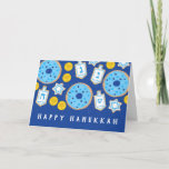 Hanukkah Chanukah Desserts Doughnuts Cookies Card<br><div class="desc">Copyright Cindy Bendel</div>