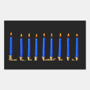 Hanukkah Chanukah Hanukah Hannukah Menorah Candles Sticker