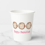 Hanukkah Chanukah Jewish Holidays Jelly Doughnut Paper Cups<br><div class="desc">Features an original illustration of a jelly doughnut topped with powdered sugar. Perfect for Hanukkah!

This Chanukah illustration is also available on other products. Don't see what you're looking for? Need help with customization? Contact Rebecca to have something designed just for you.</div>