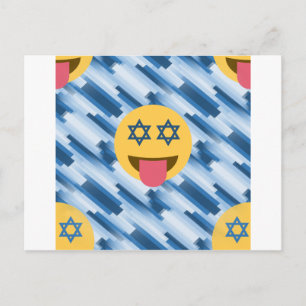 hanukkah chanukkah emoji holiday postcard