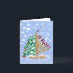 Hanukkah/Christmas Holiday Card<br><div class="desc">Printed from an original acrylic painting by BL. Most of the items in my shop are funny and humourous. Including silly, funny sayings to make you laugh-out-loud. One of kind and hilarious, they fit most occasions. My goal will be to produce a happy smile on your face. History has taught...</div>