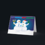 Hanukkah Christmas Snowmen Card<br><div class="desc">Check out our wide selection of Hanukkah and Hanukkah/Christmas cards.  These are also available as ecards at our online congregation - www.OurJewishCommunity.org - blending Judaism,  humanism,  and technology.</div>