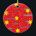 Hanukkah Circle Ornament<br><div class="desc">Hanukkah Circle Ornament. 
Thanks for stopping and shopping by! Much appreciated!</div>